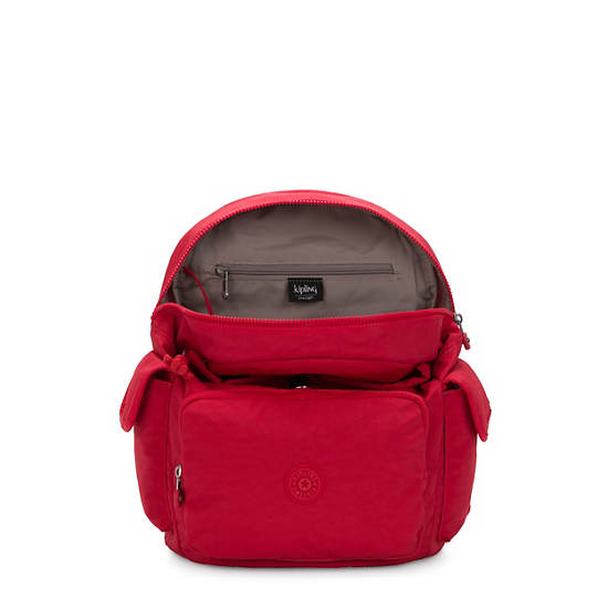 Kipling City Pack Ryggsekk Rød Mørke Rød | NO 1403NW